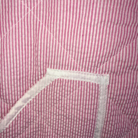 NEW MISS DUET Seersucker Vest Small,med,large pink - Picture 5 of 8